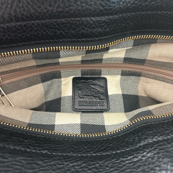 Burberry Black Leather and Canvas Tote 👜 - Picture 12 of 16